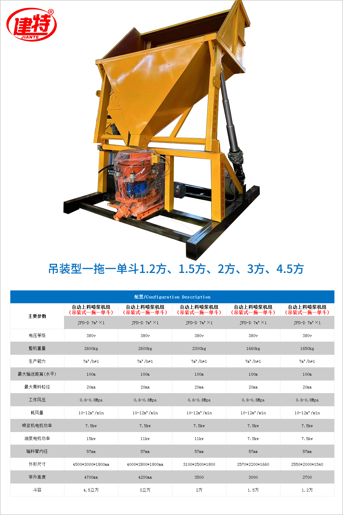 01-吊裝式一拖一單斗JPD-D 7m3×1（1.5方、2方、3方）